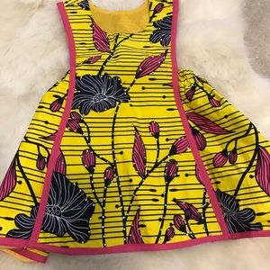 Stoned tribal pinafore with pink detailing